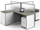 Basics Custom Cubicle - 8' x 8' / 4-Person Workstation