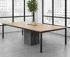 8' Contrasts Rustic Conference Table