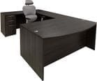 Charcoal U-Shaped Workstation