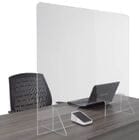 36&quotW x 31-1/2&quotH Portable Acrylic Sneeze Guard - IN STOCK!
