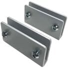 Steel End Panel Brackets for Sneeze Guard Panels - Set of 2 - IN STOCK!