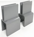 Set of 2 Sneeze Guard Clamps for Cubicles - For Panel Walls .75" to 1.25" Thick - IN STOCK!