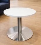 24&quot Round x  19&quotH Round Metal Disc Base Coffee Table - Other Sizes Available