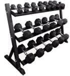 5 to 50 Lb. Dumbbell Set w/Storage Rack - 550 lbs. Total