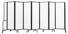 13.5'W x 6'H Whiteboard Folding Mobile Room Divider