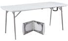 700 lb. Capacity 72" x 30" Fold-In-Half Resin Folding Table