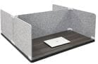 48&quotW x 48&quotD 2-Person PET Desktop Privacy Divider - Starter
