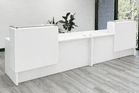 11' Emerge 2-Person Reception Desk with Two Counters