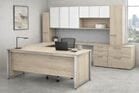 Pinnacle Large Custom U-Shaped Workstation  w/Right Return