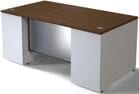 Prestige II 72&quotW x 36&quotD Custom Glass Front Executive Desk