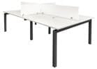 4-Person Benching Workstation w/ 48" x 24" Worksurfaces