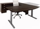 Mocha Electric Lift Adjustable Height  U-Desk