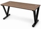 63&quot x 29&quot Urban Walnut Steel V-Leg Managers Desk