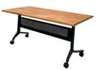 Solid Wood Flip & Stow Training Table - 66" x 30" Table