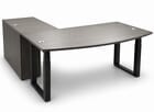 Sophisticate Electric Lift L-Shaped Bow Front Desk - See Other Sizes