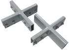 Steel X-Shaped Brackets for Sneeze Guard Panels - Set of 2 - IN STOCK!