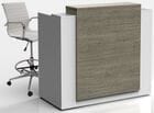 5'W Custom Standing Height Reception Desk w/ Drawers