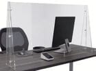 Premium 1/4" Thick 42&quotW x 24&quotH Protective Acrylic Sneeze Guard - IN STOCK!
