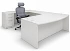 White U-Shaped Workstation 