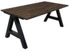 71" x 36" Solid Wood Desk with Metal A-Frame Base