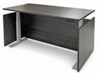 Charcoal Adjustable Height Rectangular Front Desk