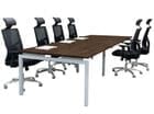 4-Person Solid Wood Benching Workstation w/ 71" x 24" Worksurfaces 