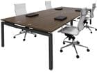 4-Person Collaborative Open Office Benching Workstation w/66" x 30" Worksurfaces