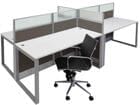 TrendSpaces Value Cubicle Series - 4 Person Cluster Cubicle