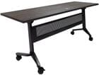 72" x 24" Flip & Stow Training Table w/Privacy Panel