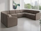 Driftwood Cove Modular Lounge Series - 8-Piece U-Shaped Lobby Sofa