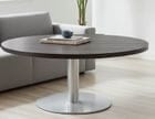 42&quot Round x 19&quotH Metal Disc Base Coffee Table