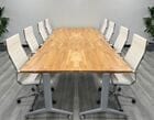 60&quot x 132&quot Converge Easy Flip Modular Solid Hardwood Conference Table - See Other Sizes