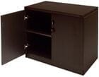 Mocha 2-Door Locking Storage Cabinet