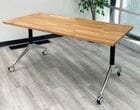 Solid Wood Flip Top Training Table - 66" x 30" Table