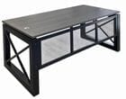 Xdustrial  Series 71&quotW x 36&quotD Executive Black Metal Frame Desk