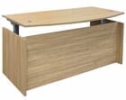 71&quot Beaumont Height Adjustable Bow Front Desk