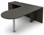 Charcoal Peninsula L-Shaped Desk