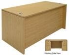 Maple Rectangular Managers  Desk w/6 Drawers