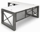 Xdustrial  Series 71&quotW x 83&quotD Executive Raw Metal Frame L-Shaped Desk