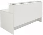 71&quotW Emerge Glass Top Reception Desk w/Drawers