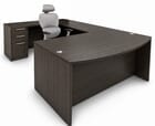 Charcoal U-Shaped Workstation
