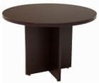 42" Round Mocha Laminate Discussion Table