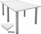 6' x 4' White Conference Table