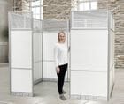 8' x 8' x 7'H Tall White Laminate Modular Office - Starter Cubicle