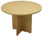 42" Round Maple Laminate Discussion Table