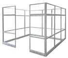 9' x 9' x 7'H Clear Glass Modular Office - Starter Cubicle