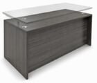 Charcoal Adjustable Height Manager's Desk