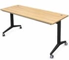 63&quot x 30&quot Converge Easy Flip Training Table in Premium Textured Laminate