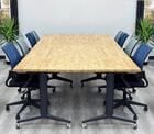 60" x 132" Converge Easy Flip Modular Solid Wood Conference Table - See Other Sizes