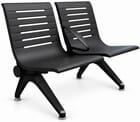 Ascend Steel Public Seating Series - 2-Seat Beam Seater in Black Shadow